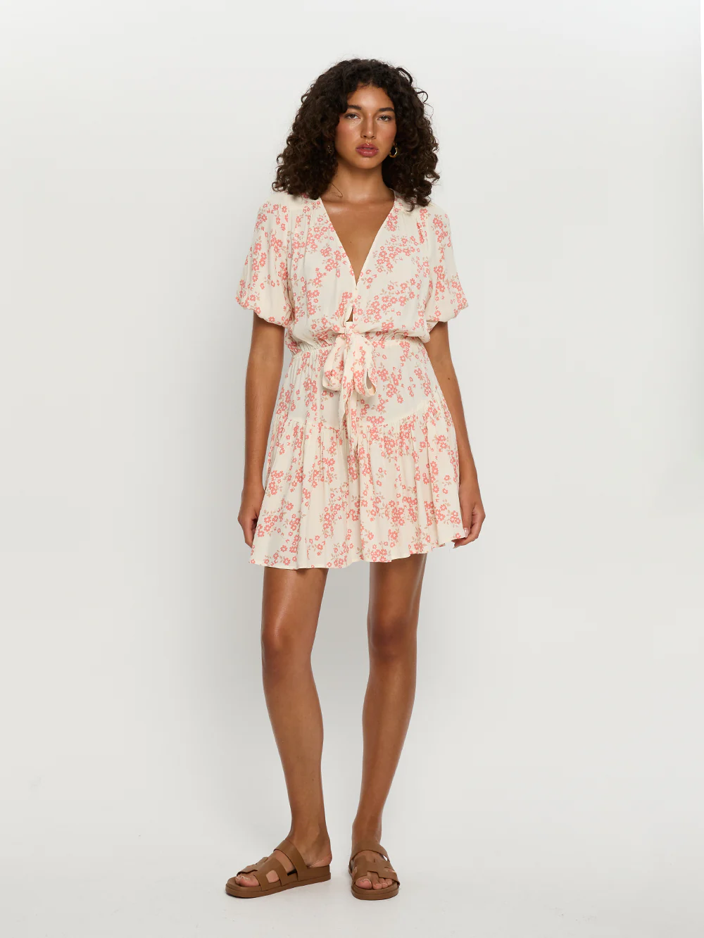 Zia Tie Front Mini Dress - Image 2